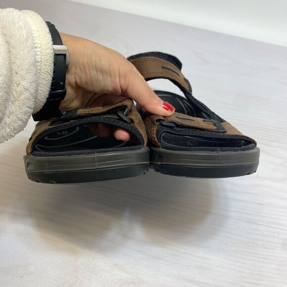 Ecco Sandals Yucatan Offroad Men Athletic Hiking Brown Black Sz US 9 EU 43 - Picture 5 of 10